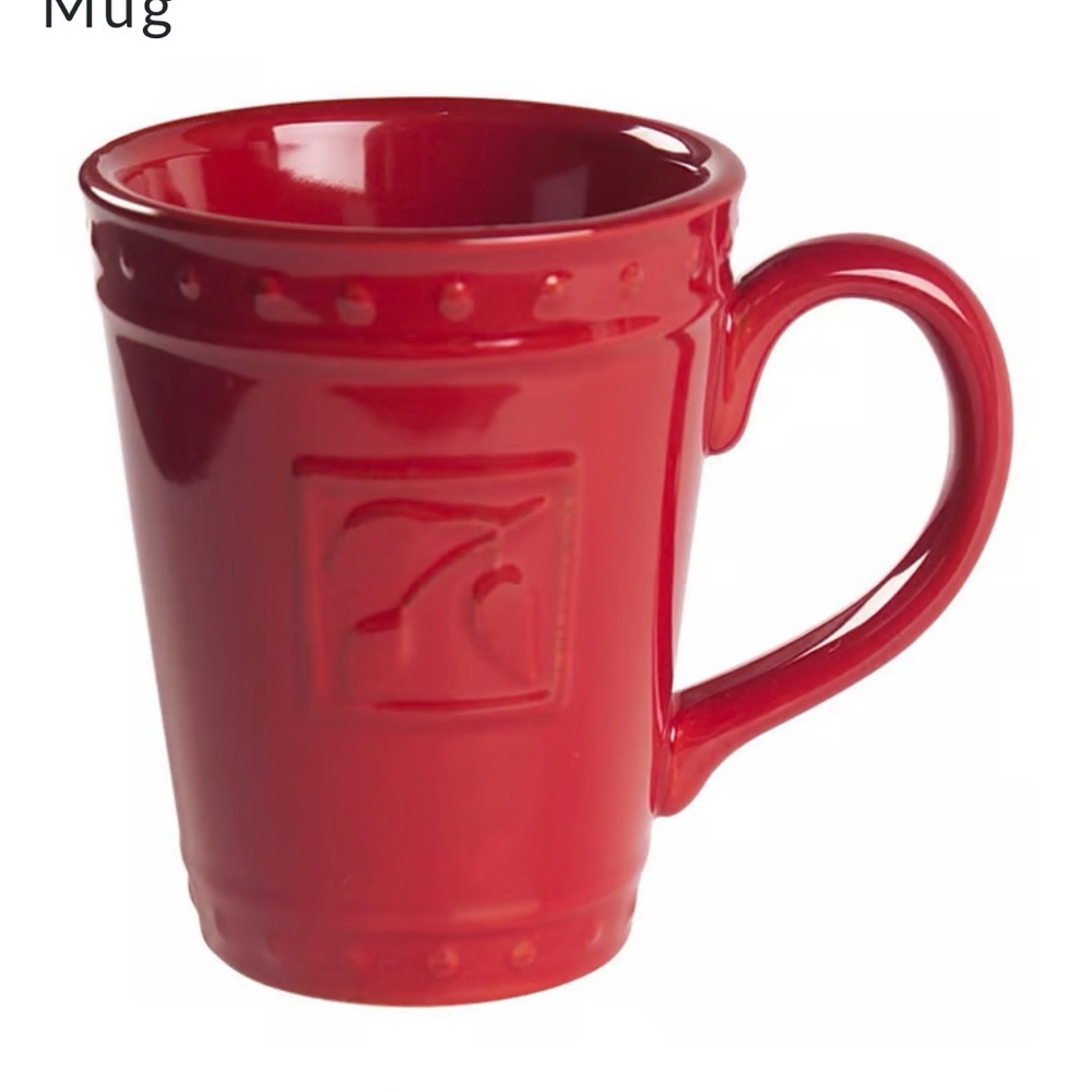Signature Red Embossed Mug